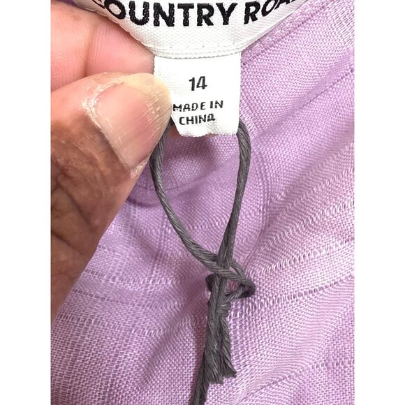 NWT Country Road Lavender Sleeveless Maxi Dress Spaghetti Straps & Tiered Design - Picture 9 of 10